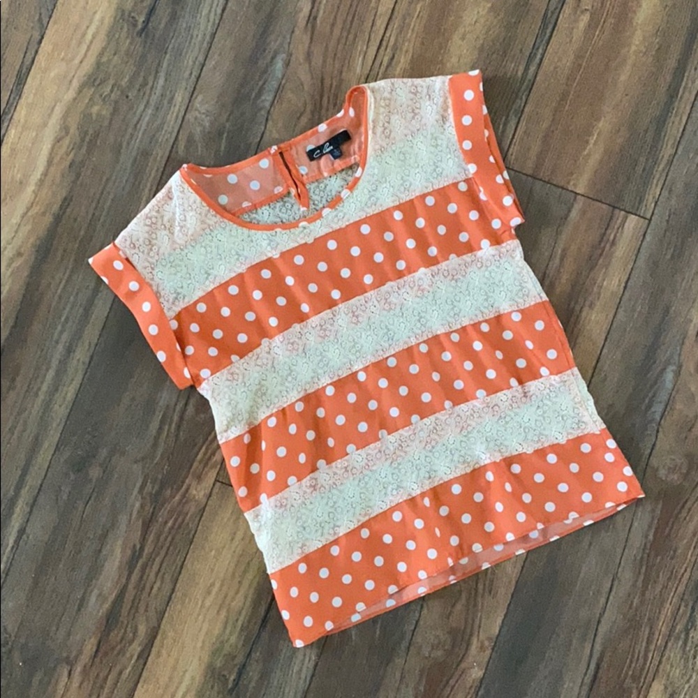 C. Luce Polka Dot Top